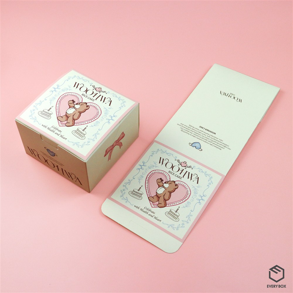원터치 B형 식품지 138 × 138 × 88mm 제작 사례 이미지 1 / 7
