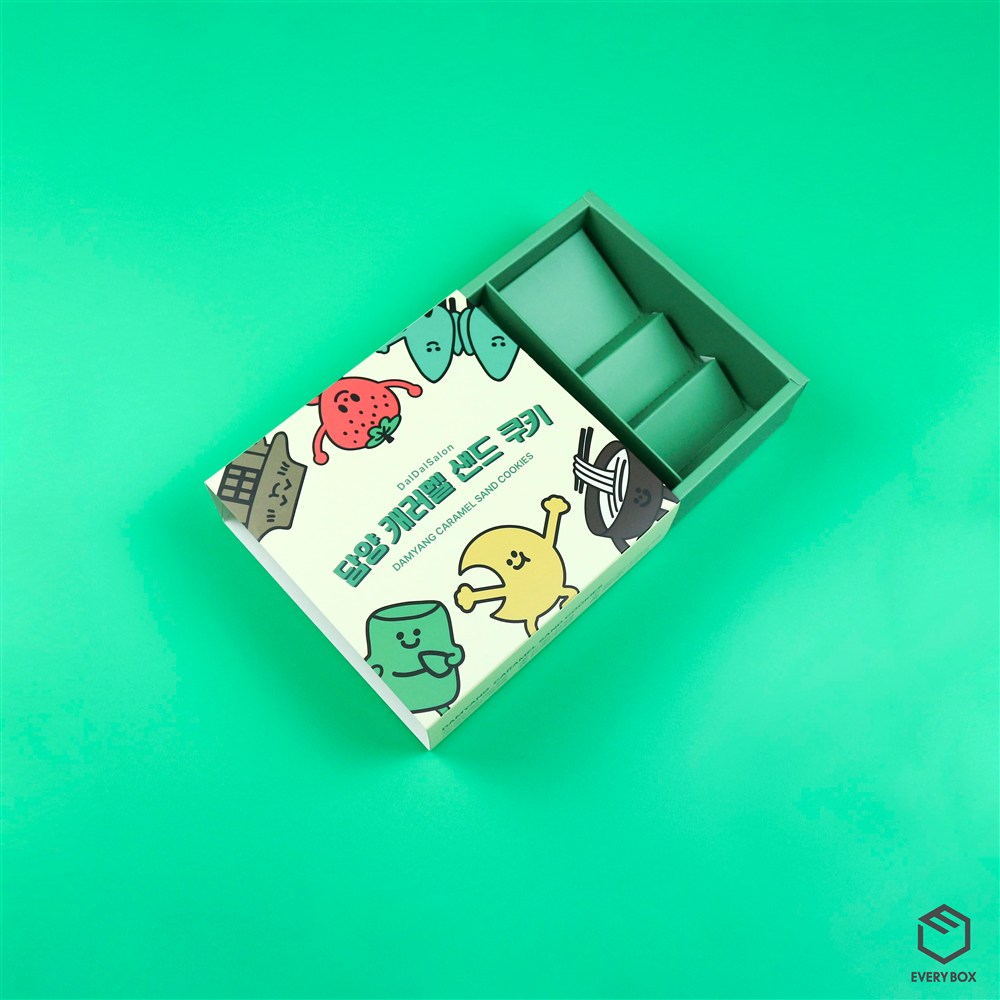슬리브형 식품지 170 × 166 × 50mm 제작 사례 이미지 1 / 8