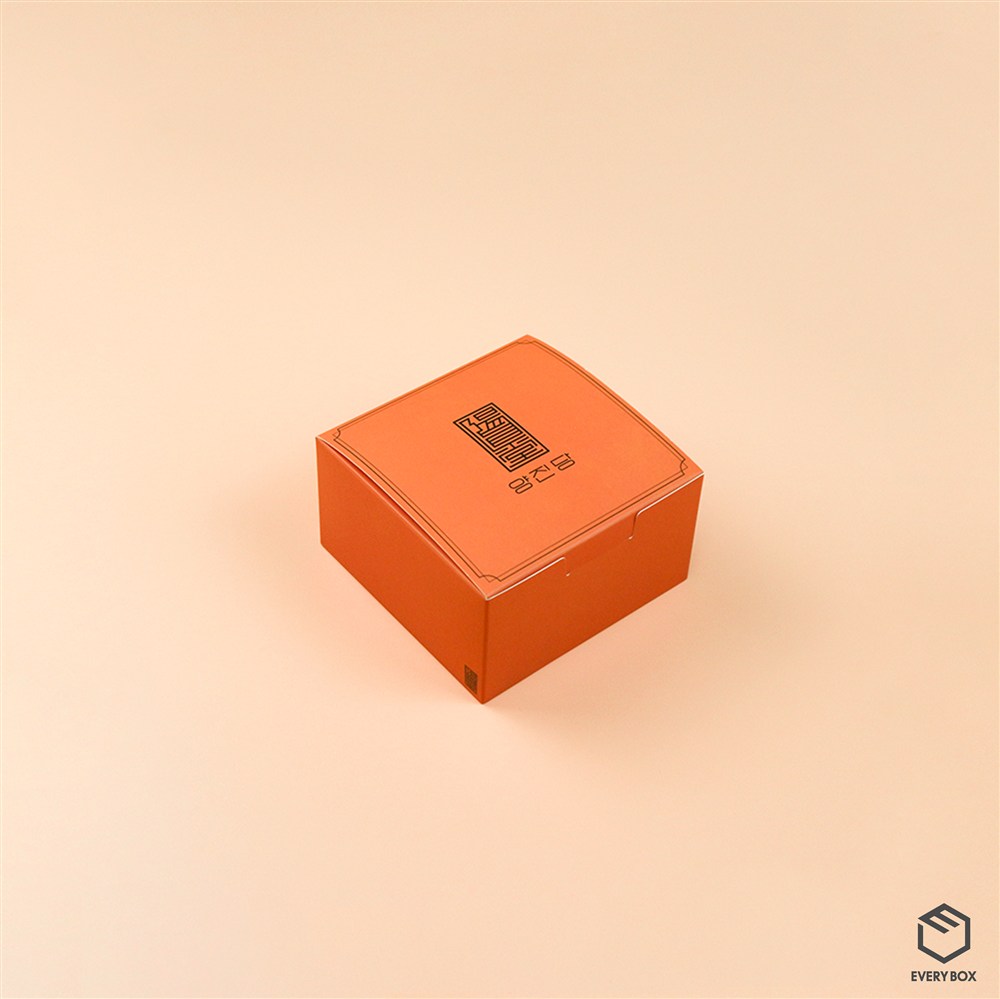 원터치 A형 식품지 120 × 120 × 68mm 제작 사례 이미지 1 / 6