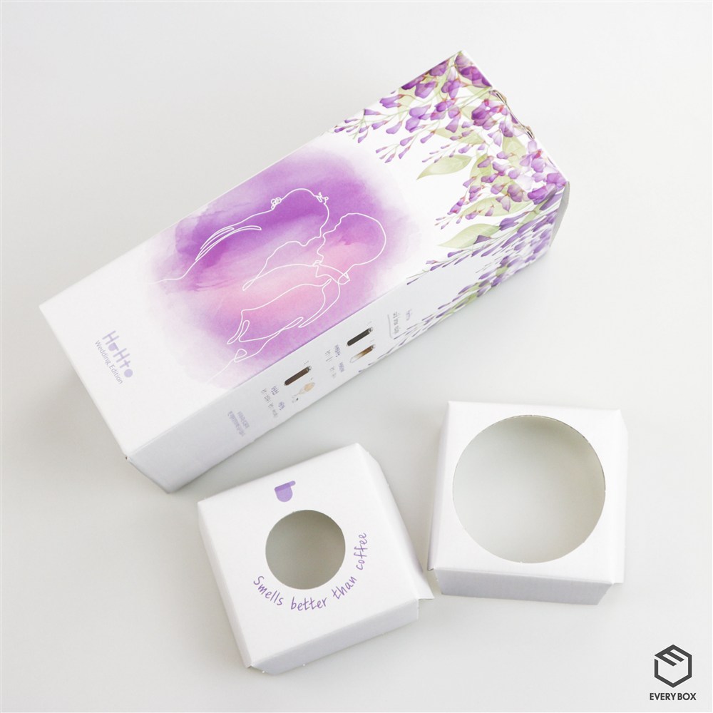 원터치 A형 E골합지 90 × 90 × 250mm 제작 사례 이미지 1 / 8