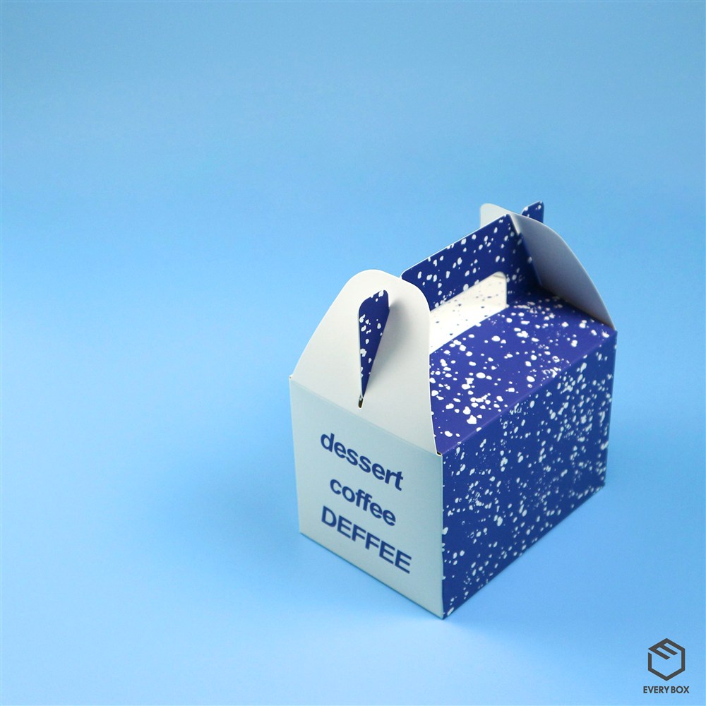 손잡이형 식품지 140 × 100 × 100mm 제작 사례 이미지 1 / 6
