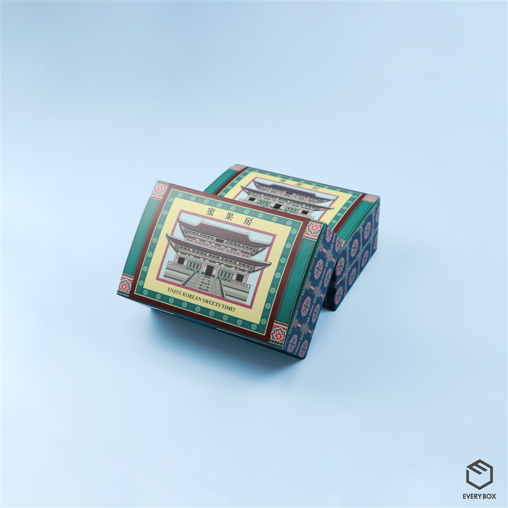 원터치 A형 식품지 200 × 135 × 80mm 제작 사례 이미지 1 / 7