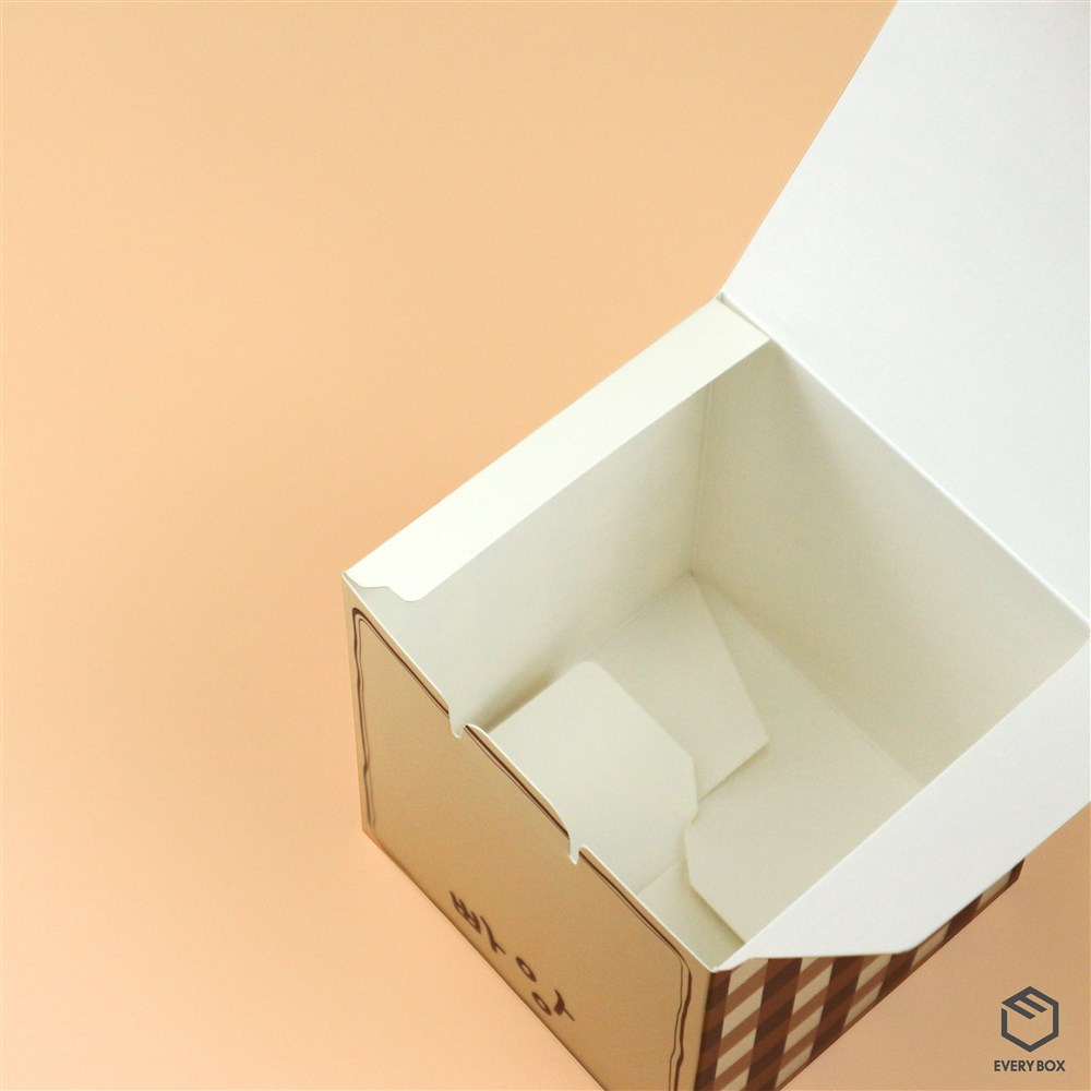 원터치 A형 식품지 125 × 120 × 125mm 제작 사례 이미지 1 / 4