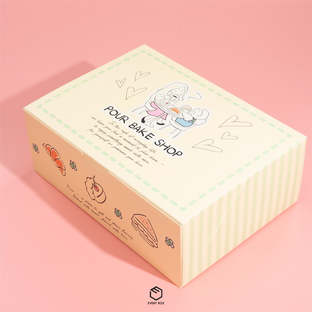원터치 B형 식품지 250 × 180 × 90mm 제작 사례 이미지 1 / 8