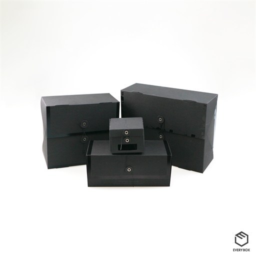 조립식박스 / 밍크지 350 (쏠블랙) / 90 × 90 × 69.5mm