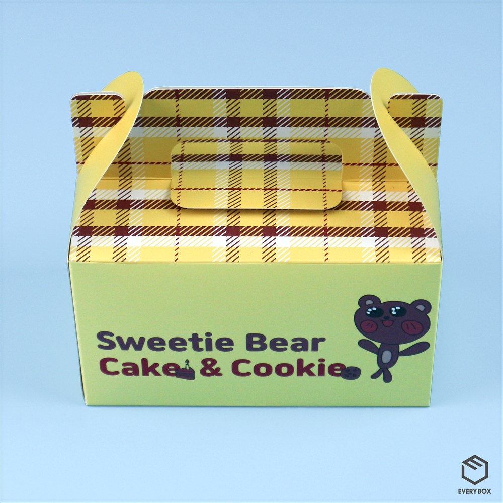 손잡이형 식품지 170 × 100 × 100mm 제작 사례 이미지 1 / 6