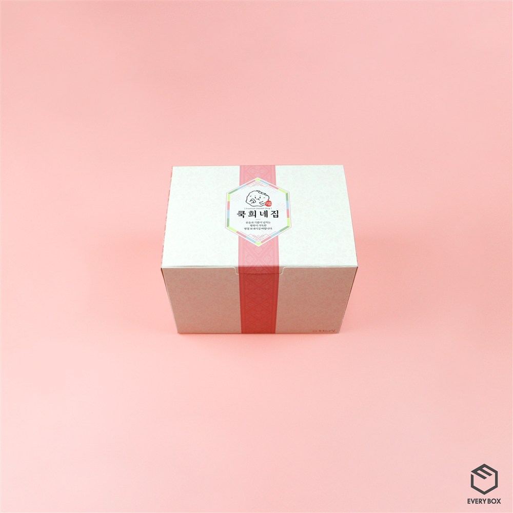 원터치 B형 식품지 180 × 130 × 130mm 제작 사례 이미지 1 / 5