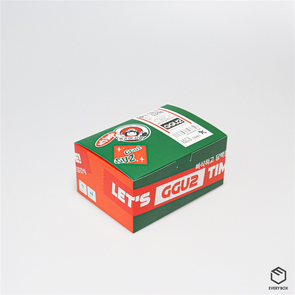 원터치 A형 식품지 250 × 180 × 120mm 제작 사례 이미지 1 / 6