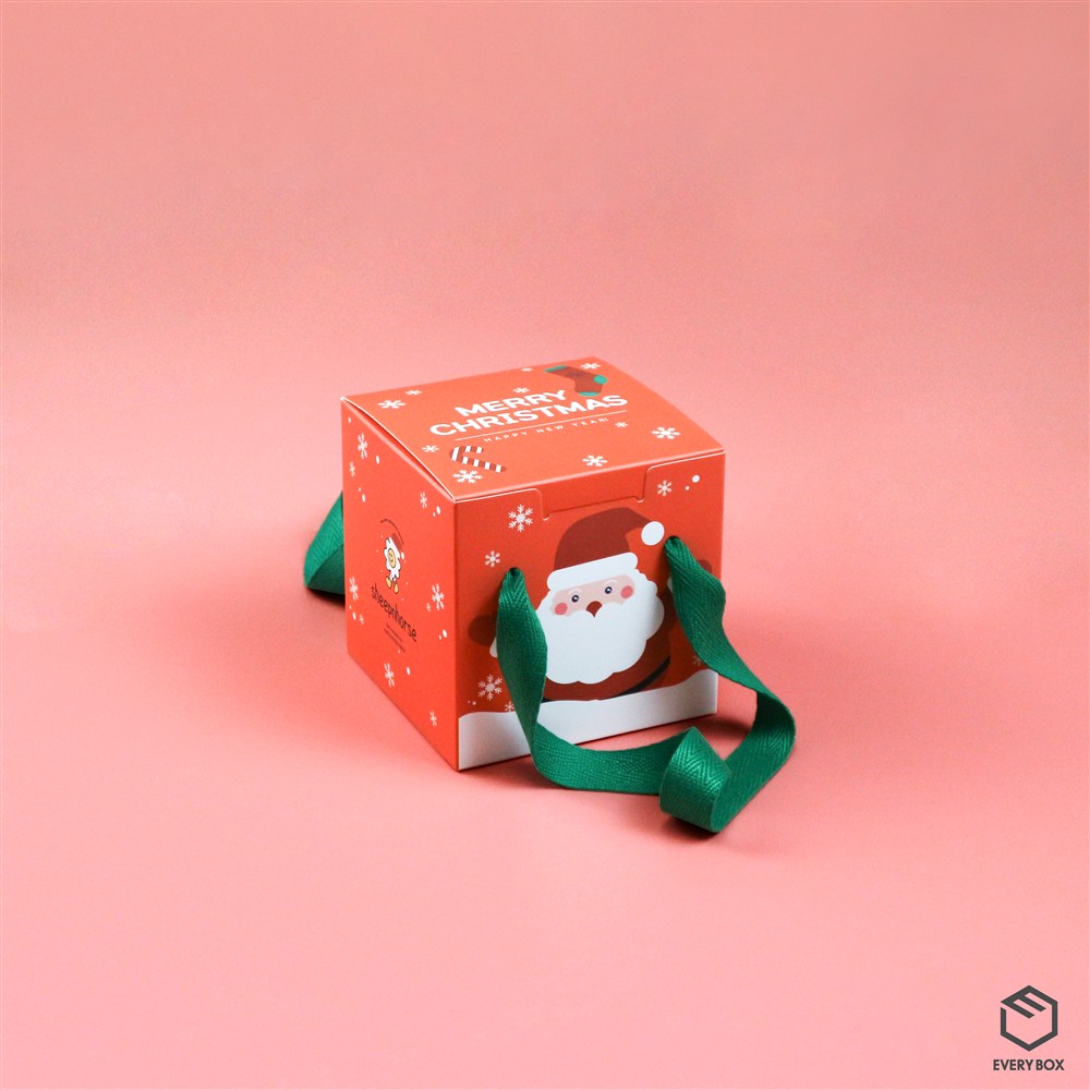 원터치 A형 식품지 100 × 100 × 100mm 제작 사례 이미지 1 / 6
