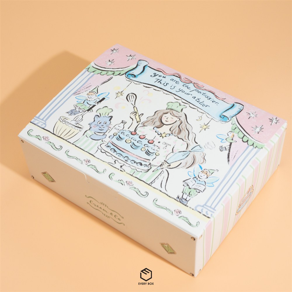 원터치 A형 식품지 220 × 170 × 70mm 제작 사례 이미지 1 / 8