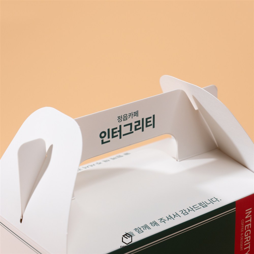 손잡이형 식품지 150 × 100 × 90mm 제작 사례 이미지 1 / 6