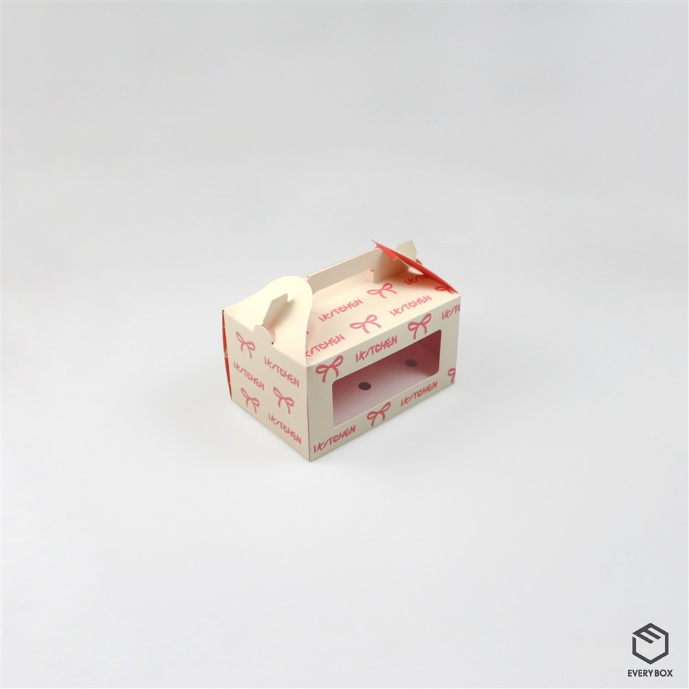 앞열림 손잡이형 식품지 180 × 120 × 100mm 제작 사례 이미지 1 / 3