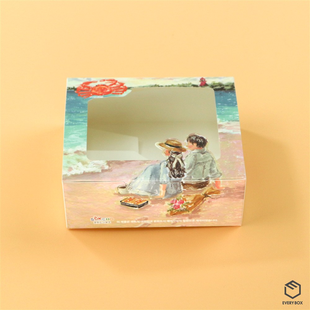 원터치 A형 식품지 140 × 120 × 55mm 제작 사례 이미지 1 / 4